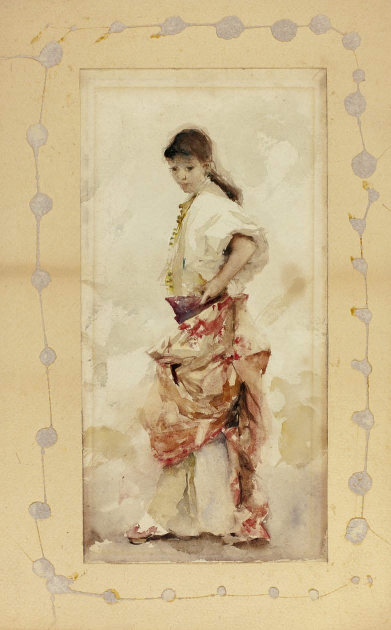 Fille en costume espagnol, avant 1880 - John Singer Sargent