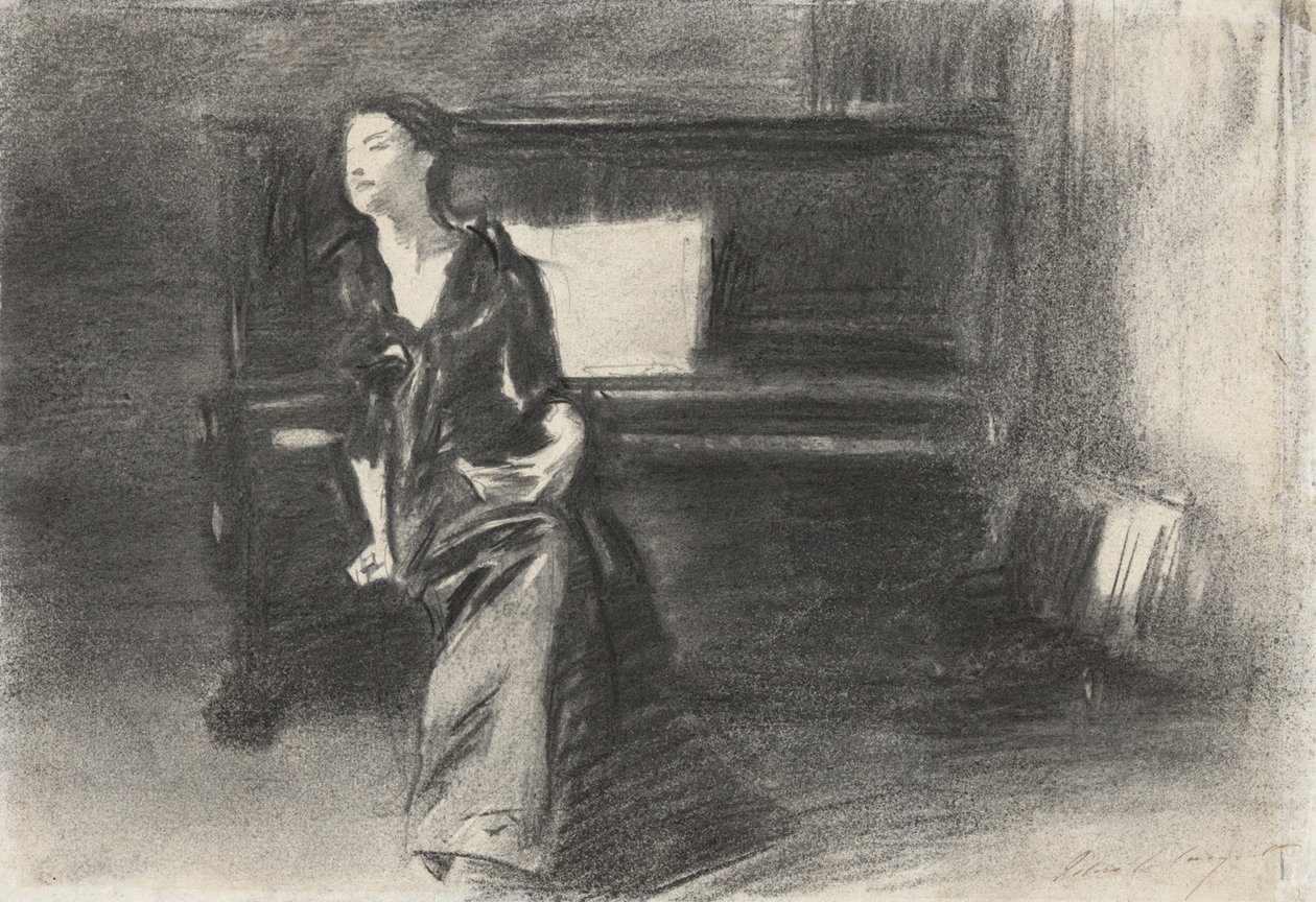 Dame au piano - John Singer Sargent