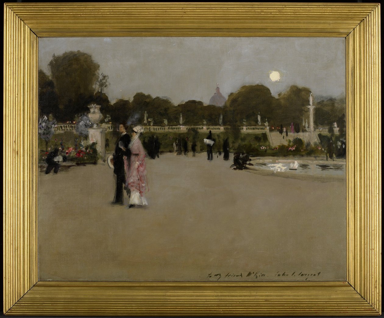 Les jardins du Luxembourg au crépuscule - John Singer Sargent