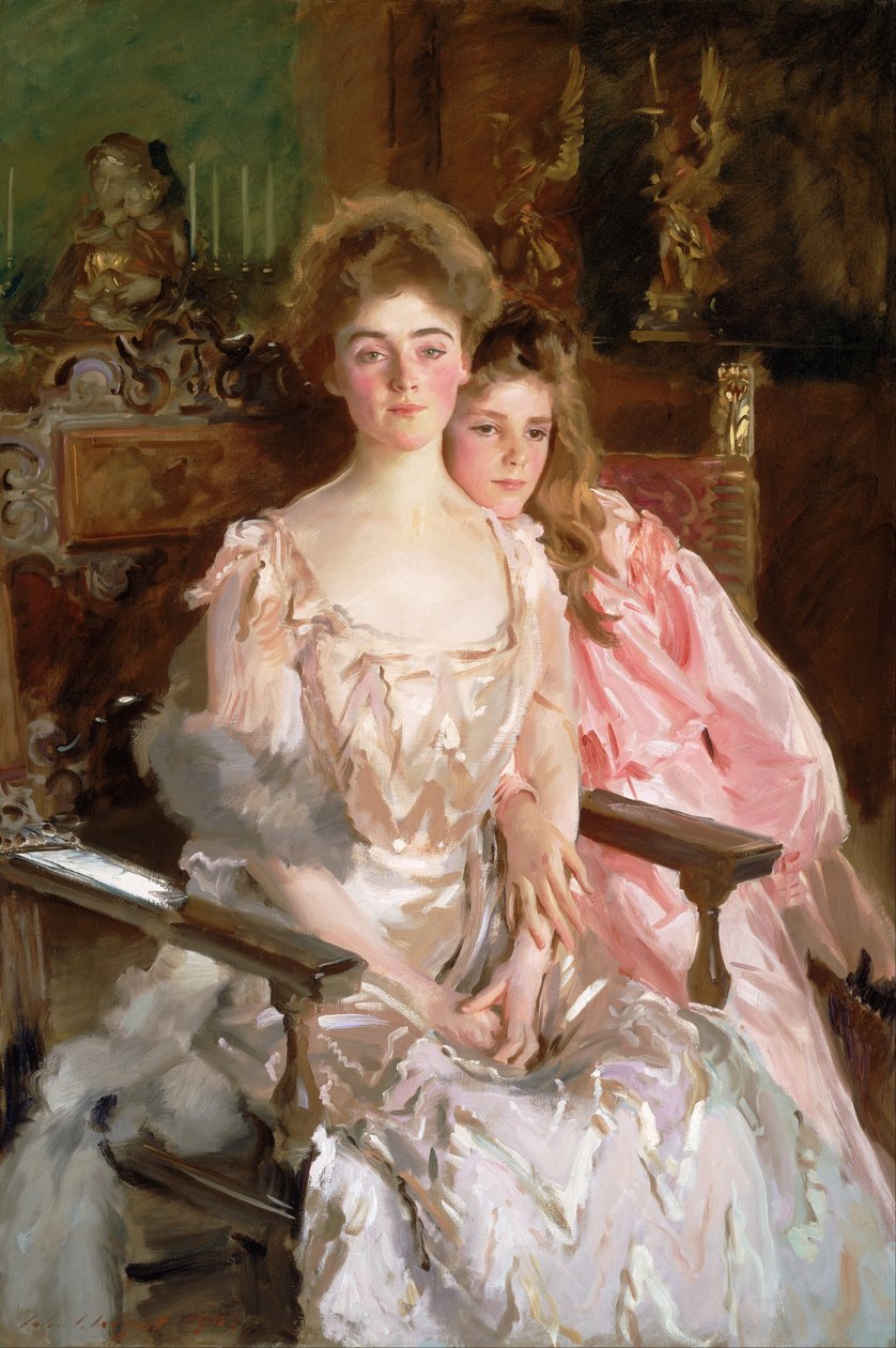 Mme Fiske Warren (Gretchen Osgood) et sa fille Rachel - John Singer Sargent