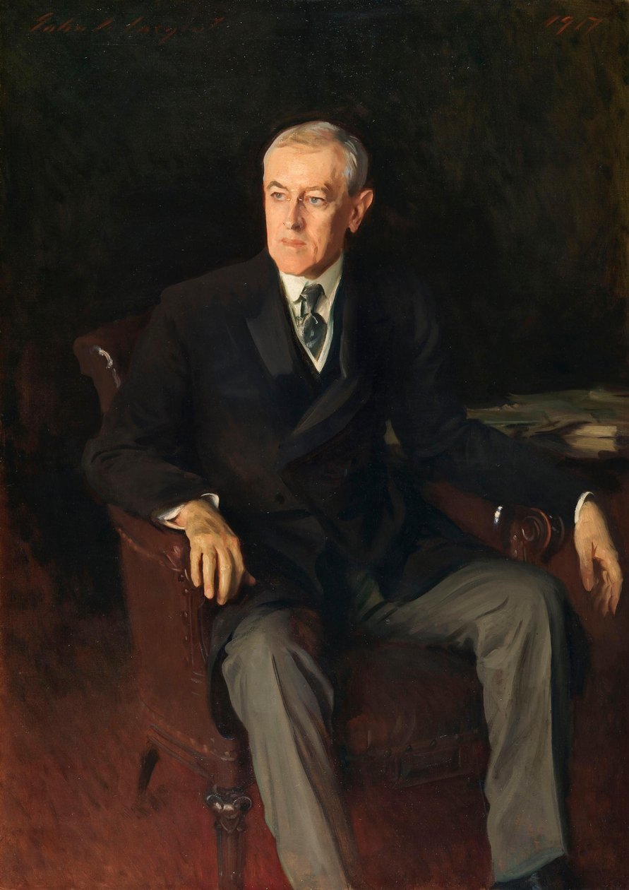 Portrait de Woodrow Wilson (1856-1924), président américain - John Singer Sargent