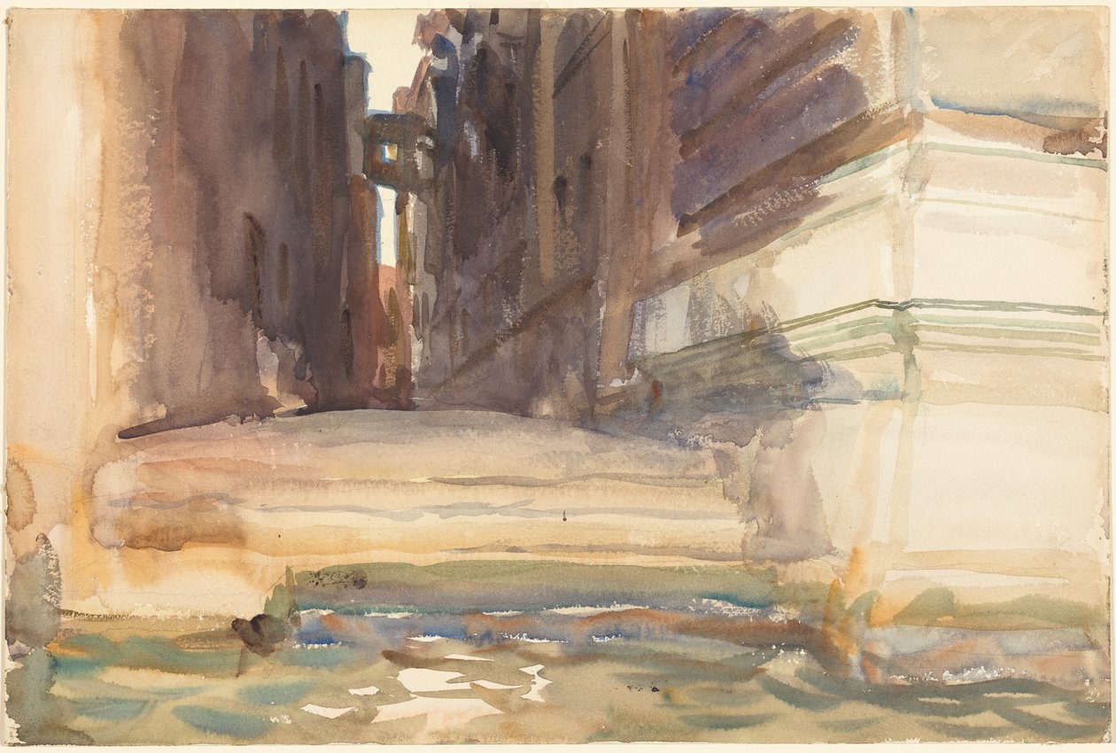 La Calle della Rosa et le Monte di Pietà, Venise - John Singer Sargent