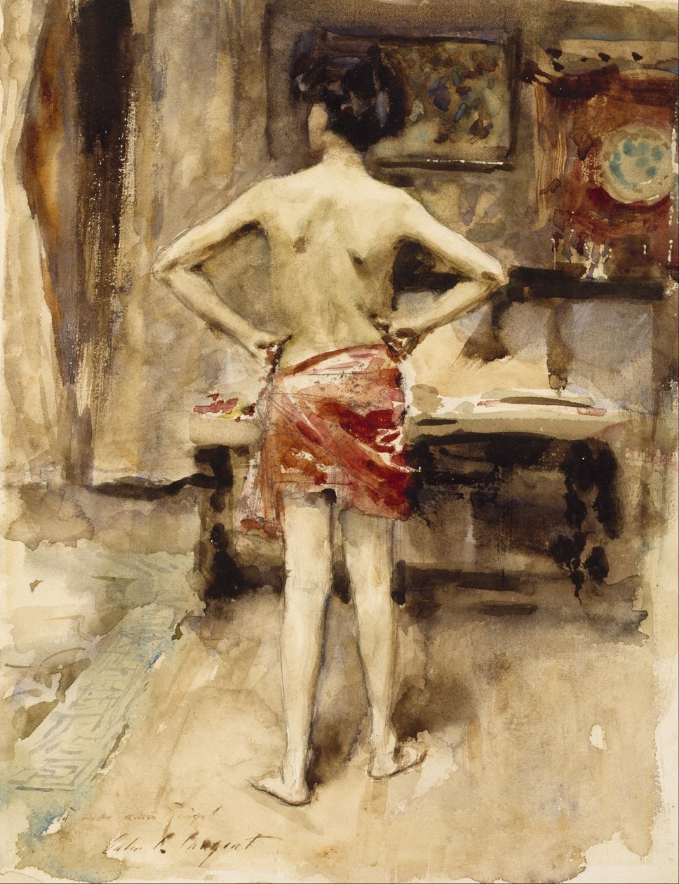 Le modèle - John Singer Sargent