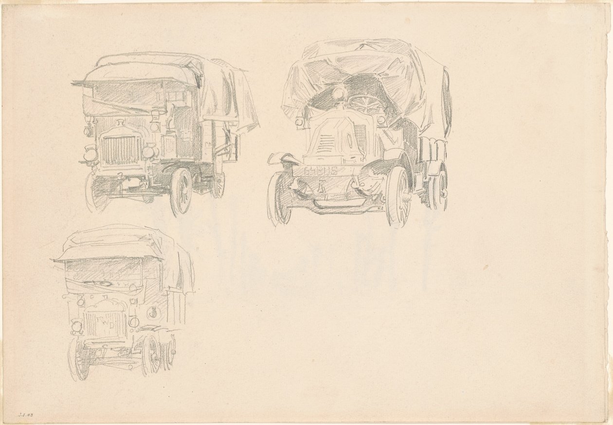 Camions (recto) - John Singer Sargent