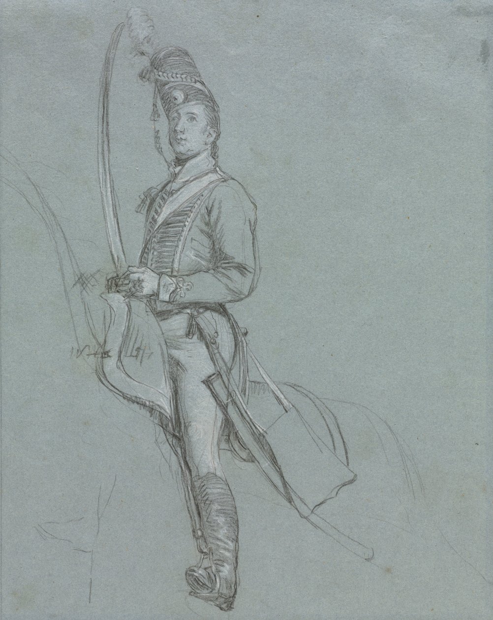 Un officier hussard à cheval - John Singleton Copley