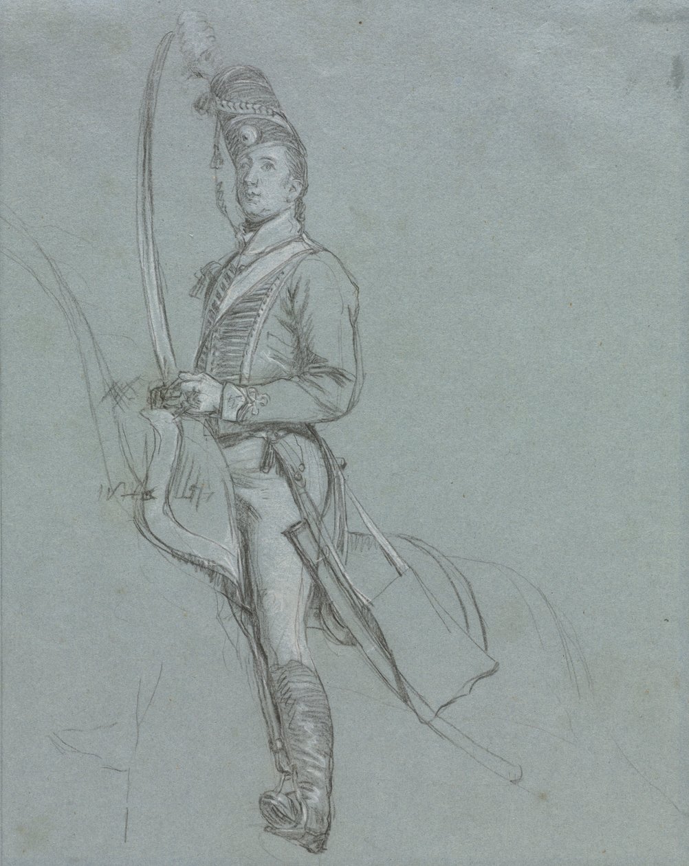 Un officier hussard à cheval, 1812 - John Singleton Copley
