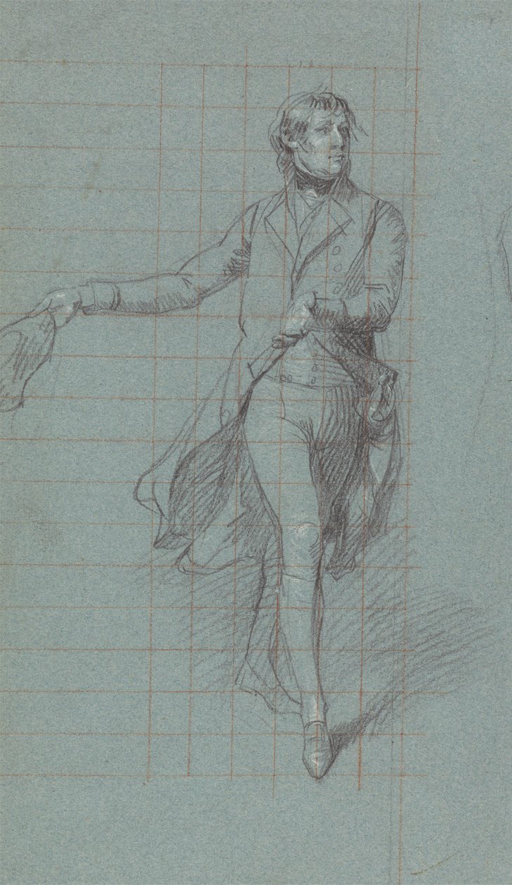 Capitaine W. Fairfax, étude de figure pour la peinture de la Victoire de Lord Duncan - John Singleton Copley