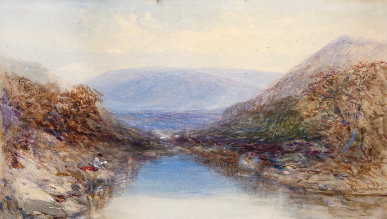 Au bord de la rivière - John Skinner Prout