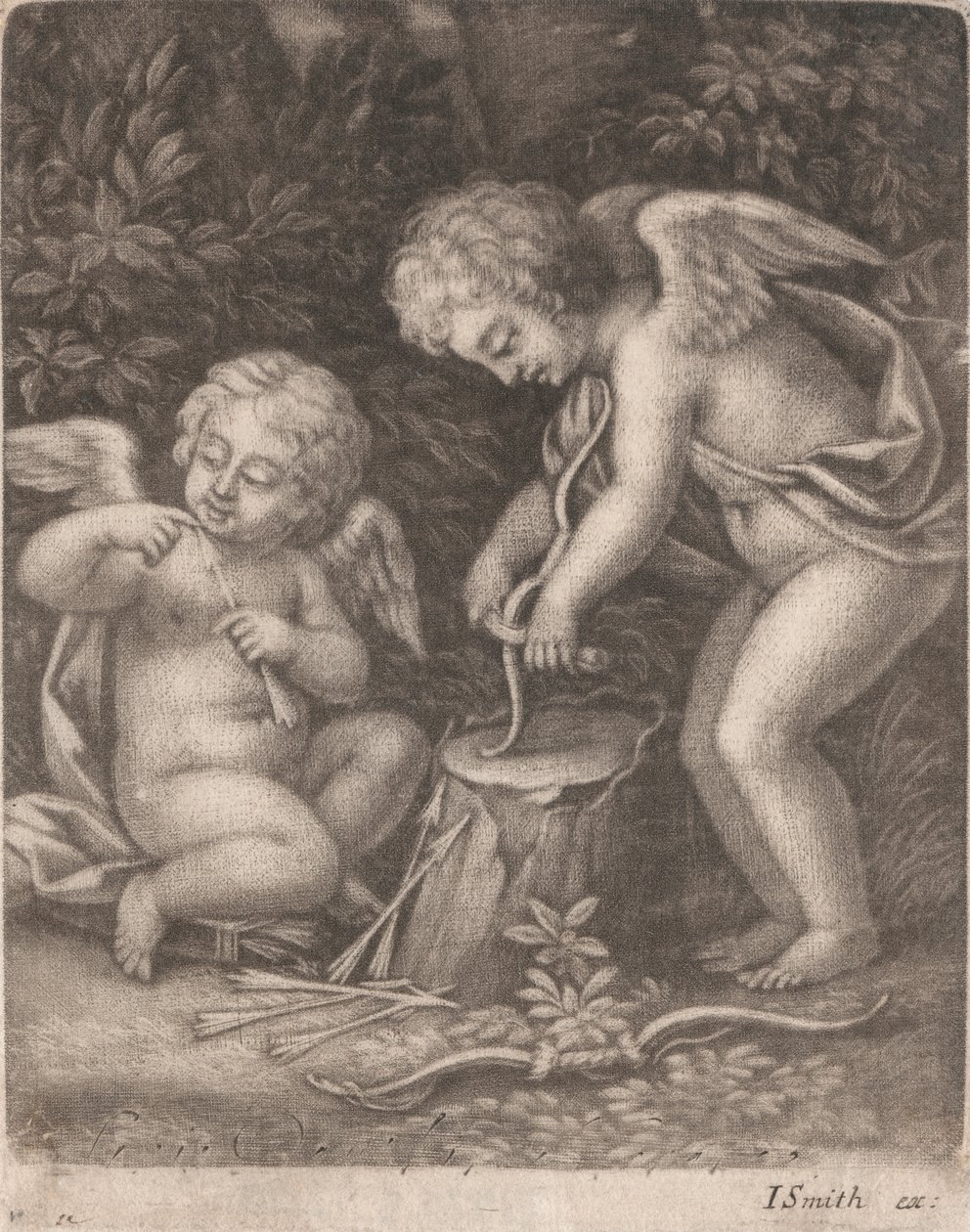 Cupidons essayant un arc - John Smith