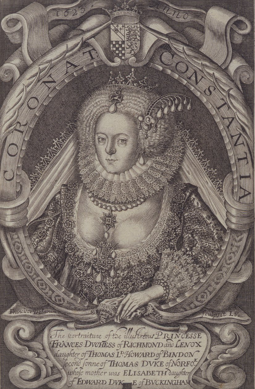Frances, Duchesse de Richmond (1578-1639) de Generall Historie of Virginia, 1624 - John Smith 2
