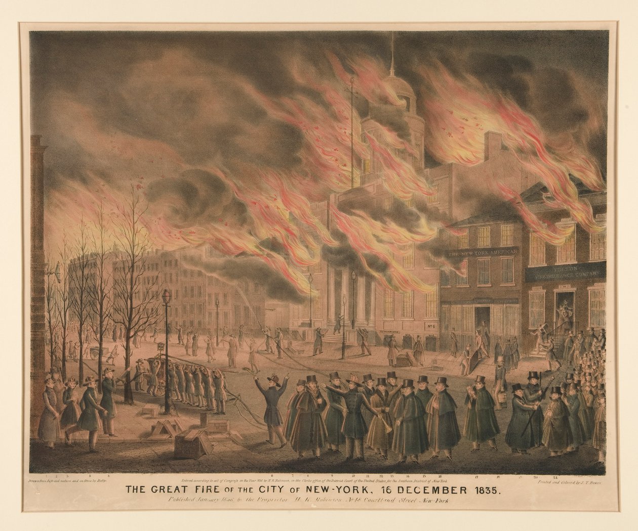 Le Grand Incendie de la ville de New York, 16 décembre 1835 - John T. Bowen