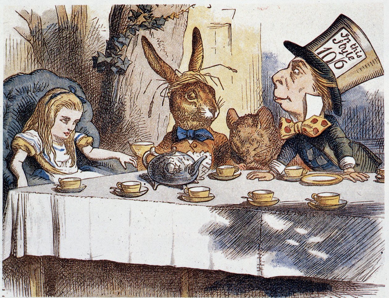 Alice prend le « dans les fous » - dans « Les aventures d