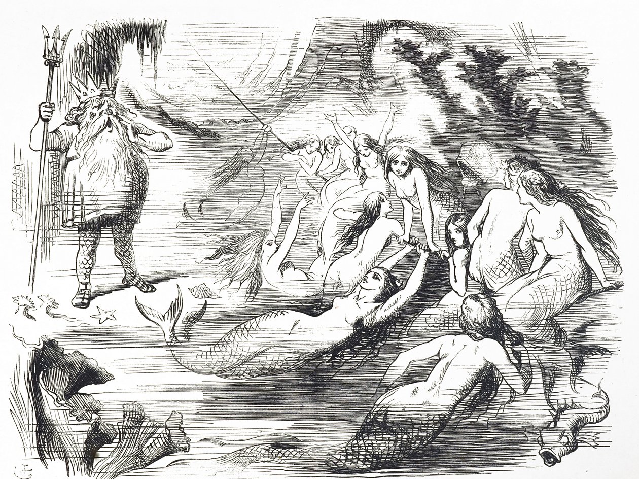 Caricature commentant la deuxième tentative de poser le câble télégraphique transatlantique - John Tenniel