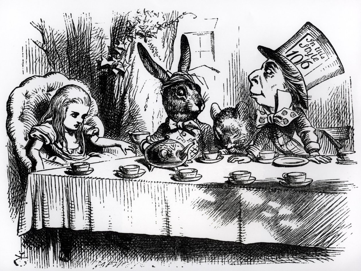 Le thé du Chapelier fou, illustration de 