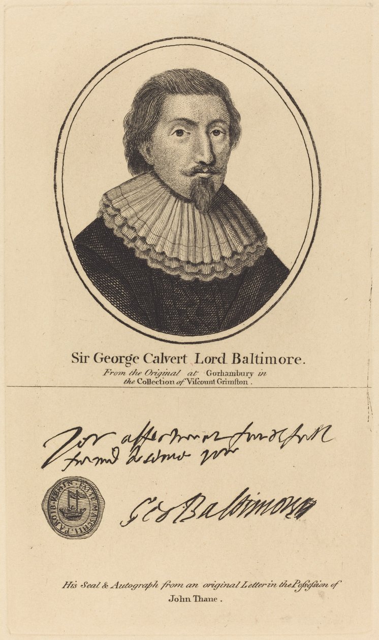 Sir George Calvert, Lord Baltimore - John Thane