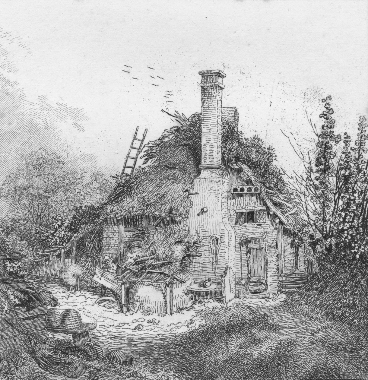 Sur Merrow Common, Surrey, 1797 - John Thomas Smith