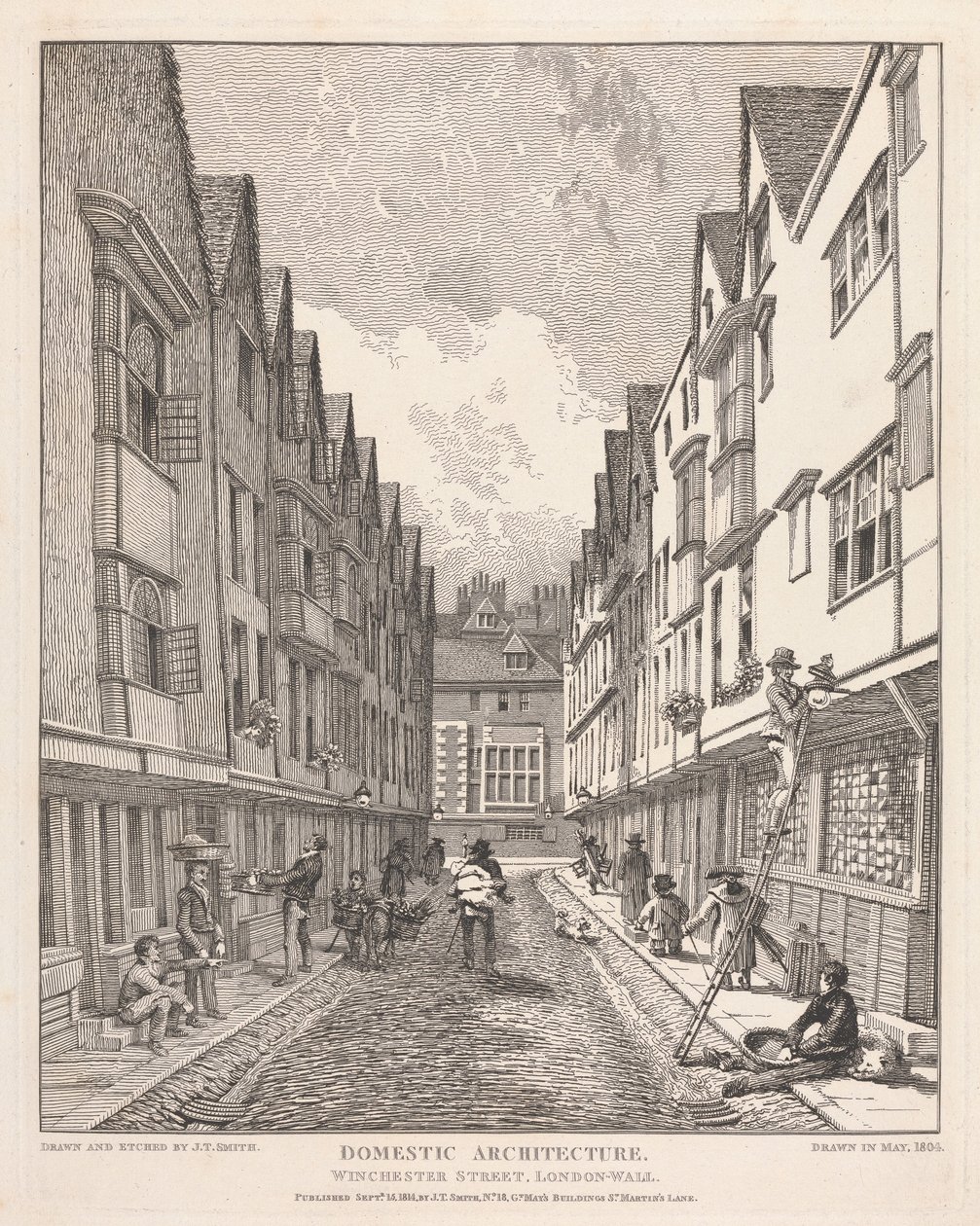 Winchester Street, London Wall - John Thomas Smith