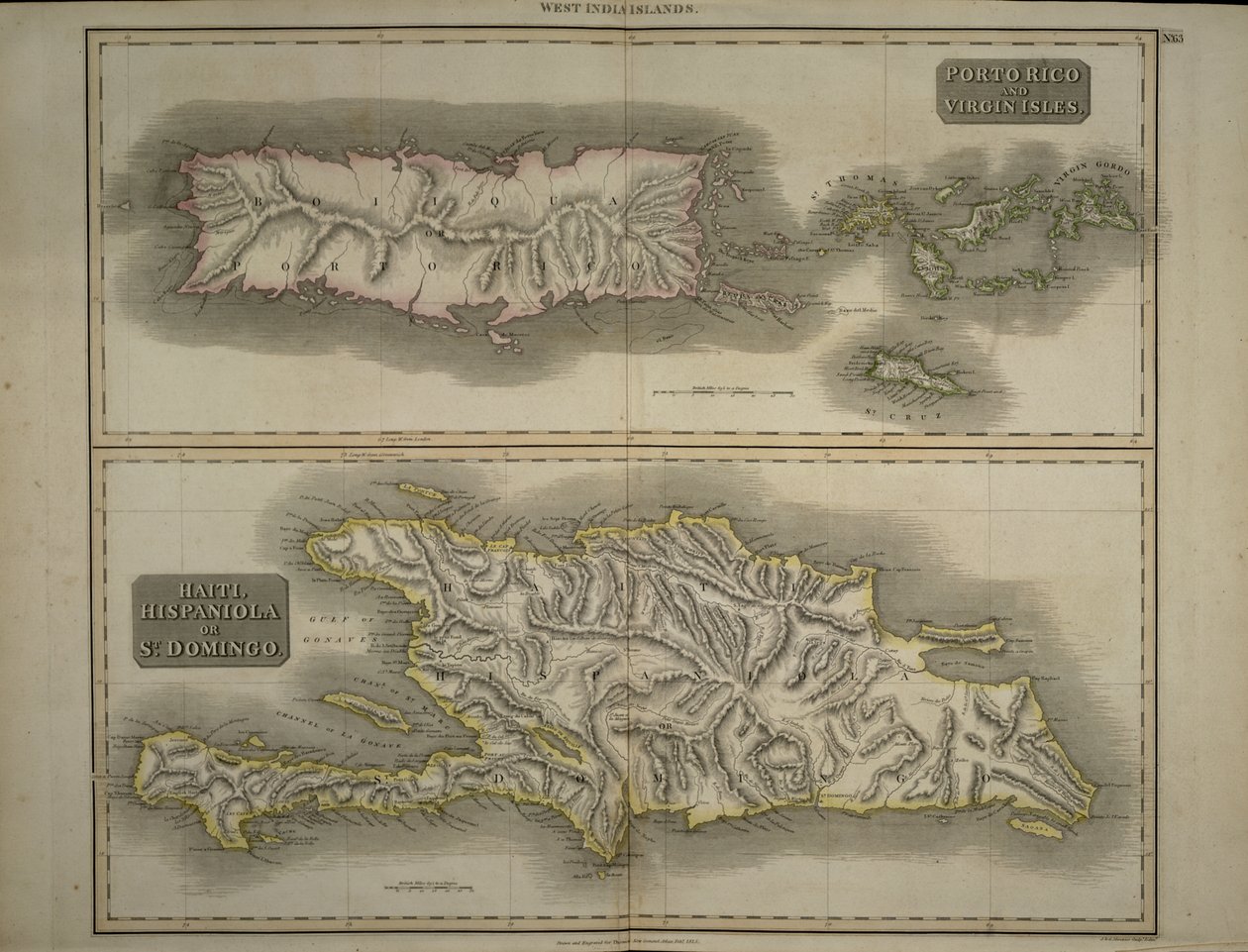 Porto Rico et Îles Vierges : Haïti, Hispaniola ou Saint-Domingue, 1817 - John Thomson