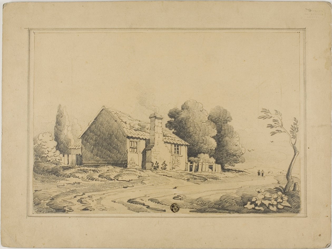 Cottage Beside Path - John Varley