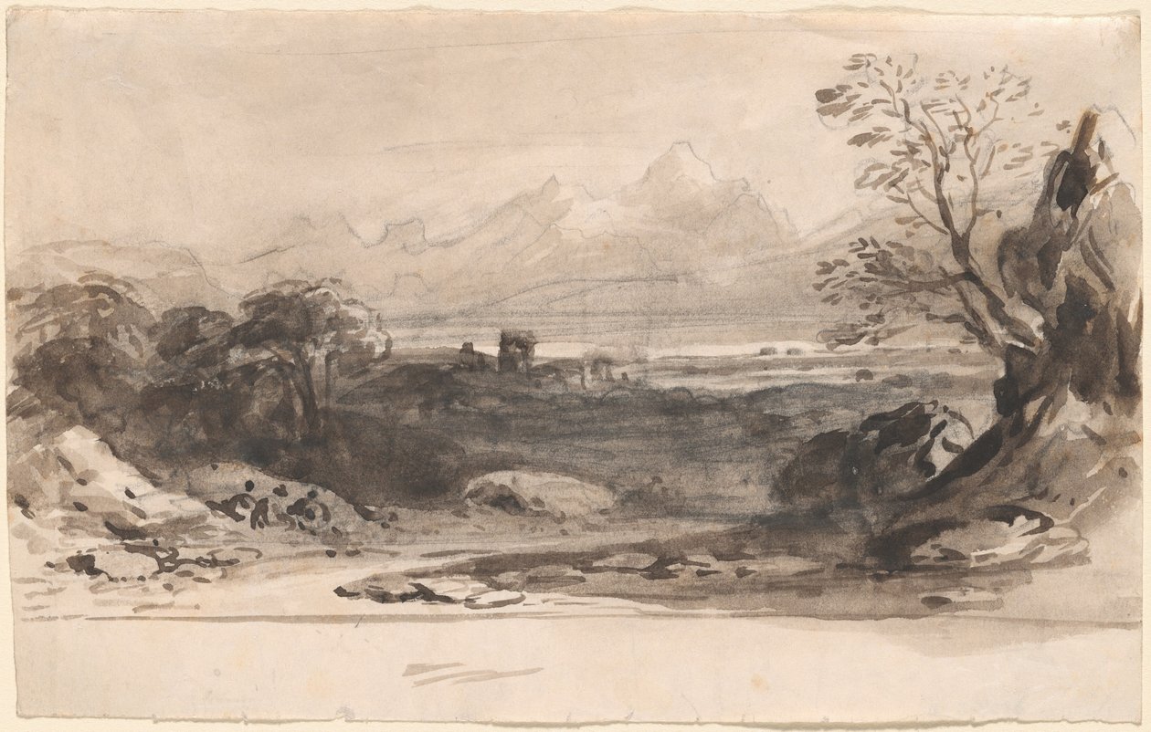 Paysage avec des ruines - John Varley