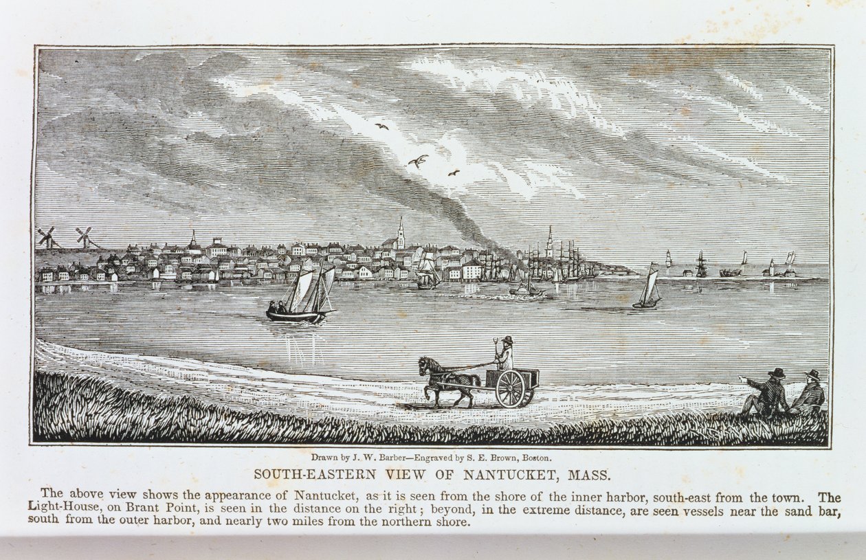 Vue sud-est de Nantucket, de 