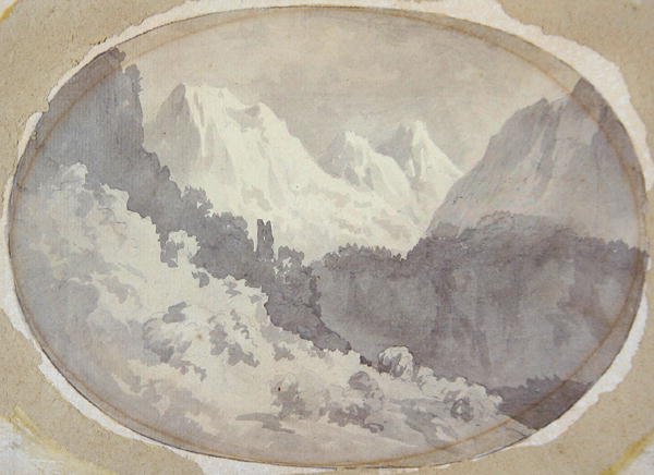Scène alpine - John Warwick Smith