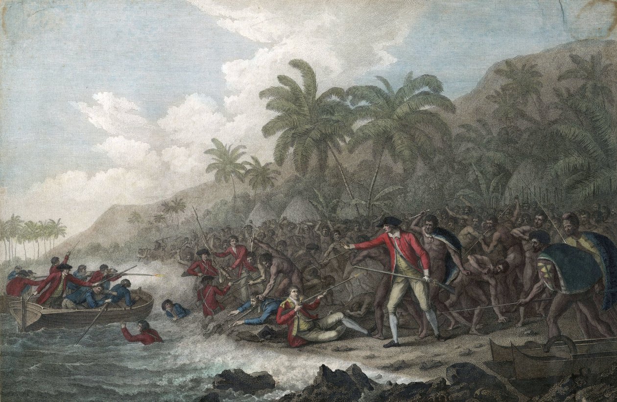 La mort du capitaine James Cook le 14 février - John Webber