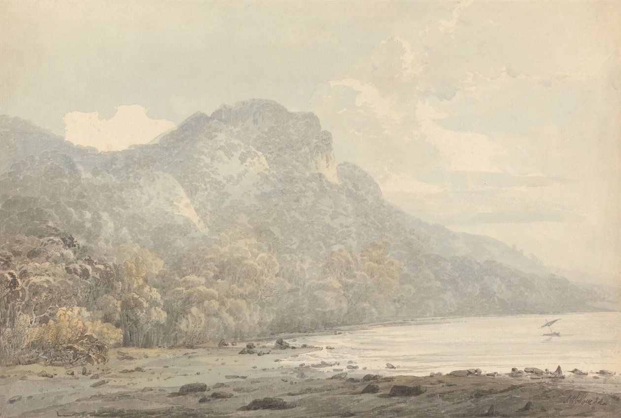 Vue de Cracatoa (sic), mers de Chine - John Webber