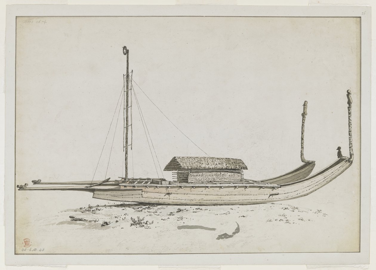 [Dessin complet] Une double pirogue de voyage d