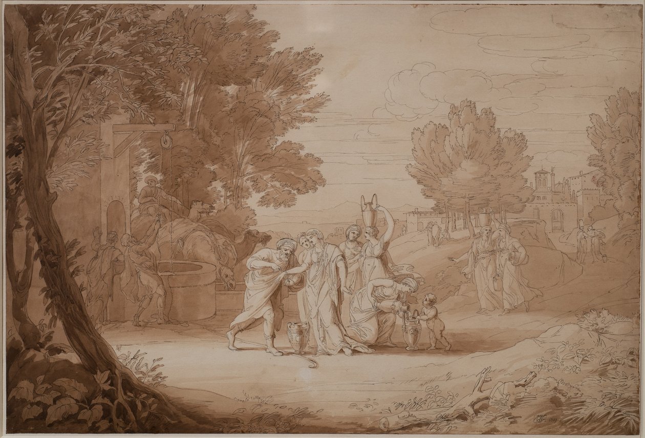 Rebecca au puits, 1807 - John White Abbott