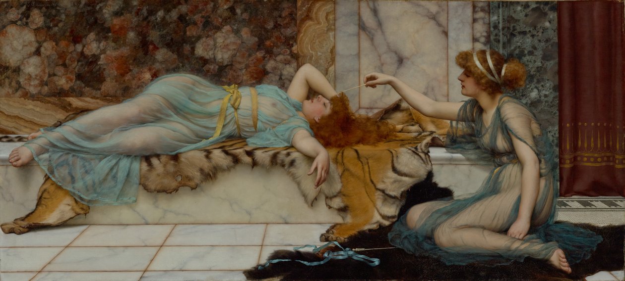 Malice et repos - John William Godward