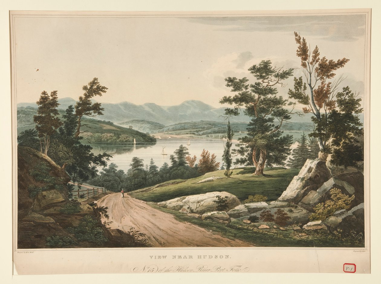 Vue près de Hudson - John William Hill