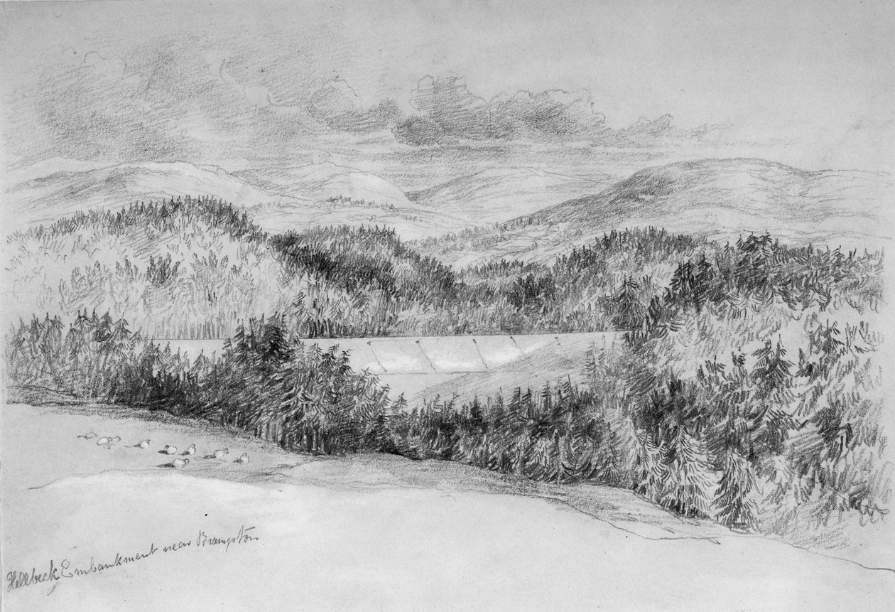 Digue de Hillbeck près de Brampton - John Wilson Carmichael