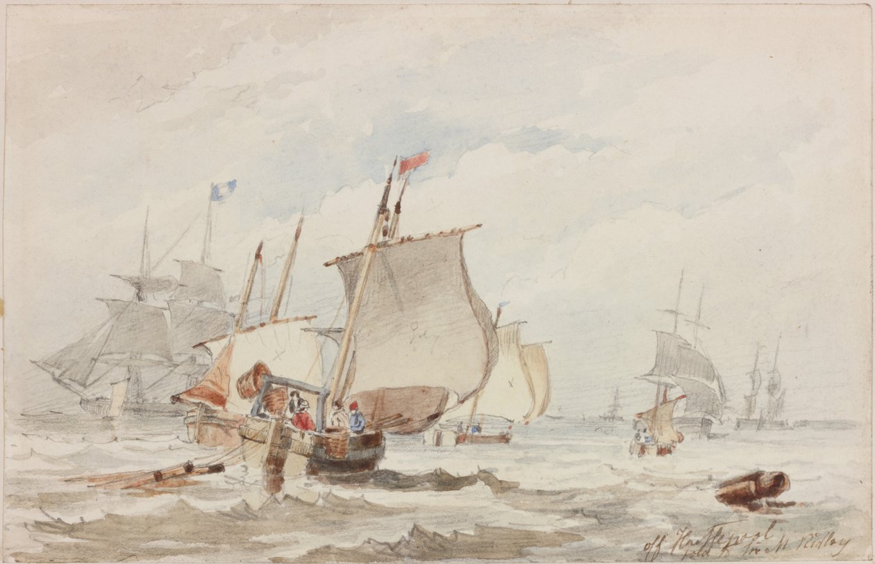Au large de Hartlepool - John Wilson Carmichael