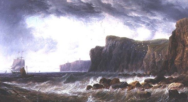 Navires au large de Guernesey près de Prévost - John Wilson Carmichael