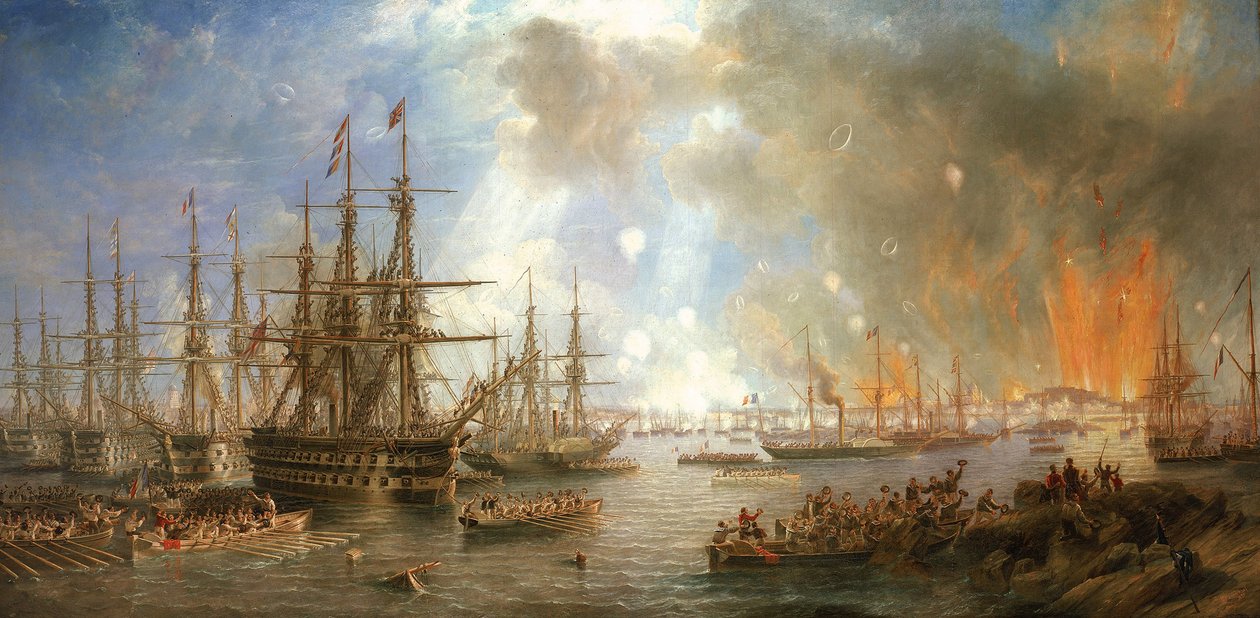Le bombardement de Sveaborg, le 9 août - John Wilson Carmichael