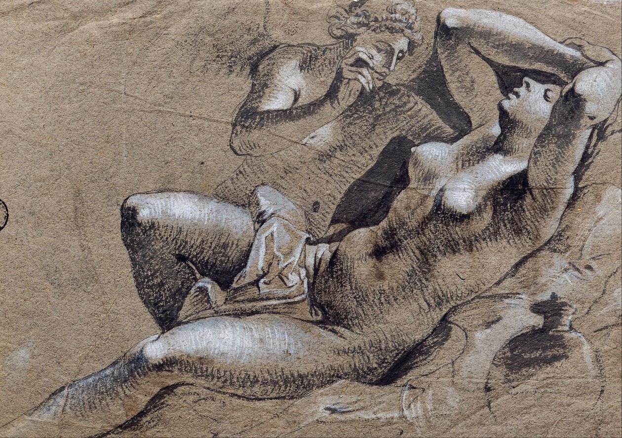 Cupidon et Psyché, Verso- Nu féminin - Jonas Umbach