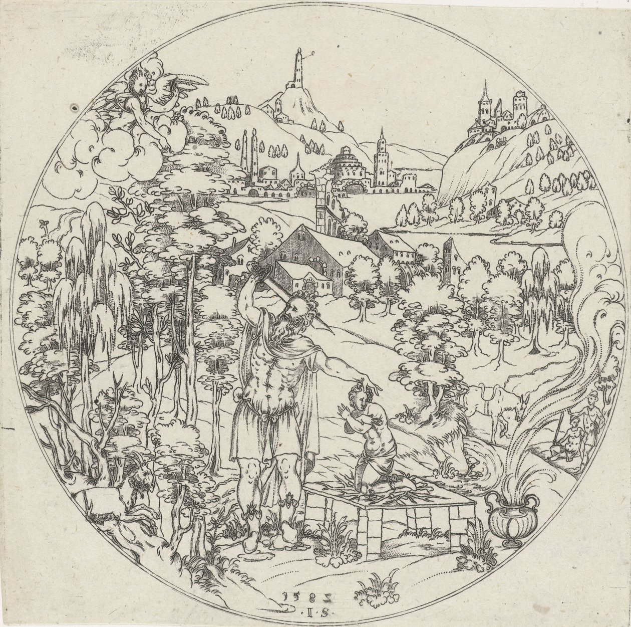 Abraham offrant Isaac - Jonas Silber