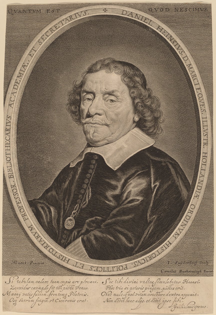 Daniel Heinsius - Jonas Suyderhoff after Jacob Fransz van der Merck