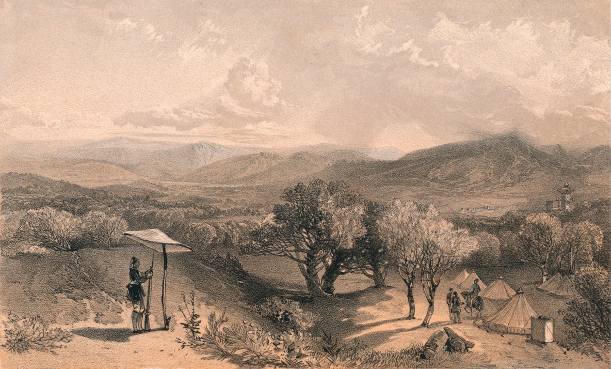 La vallée de Baidar, depuis la villa arrière de Petroski, regardant vers l