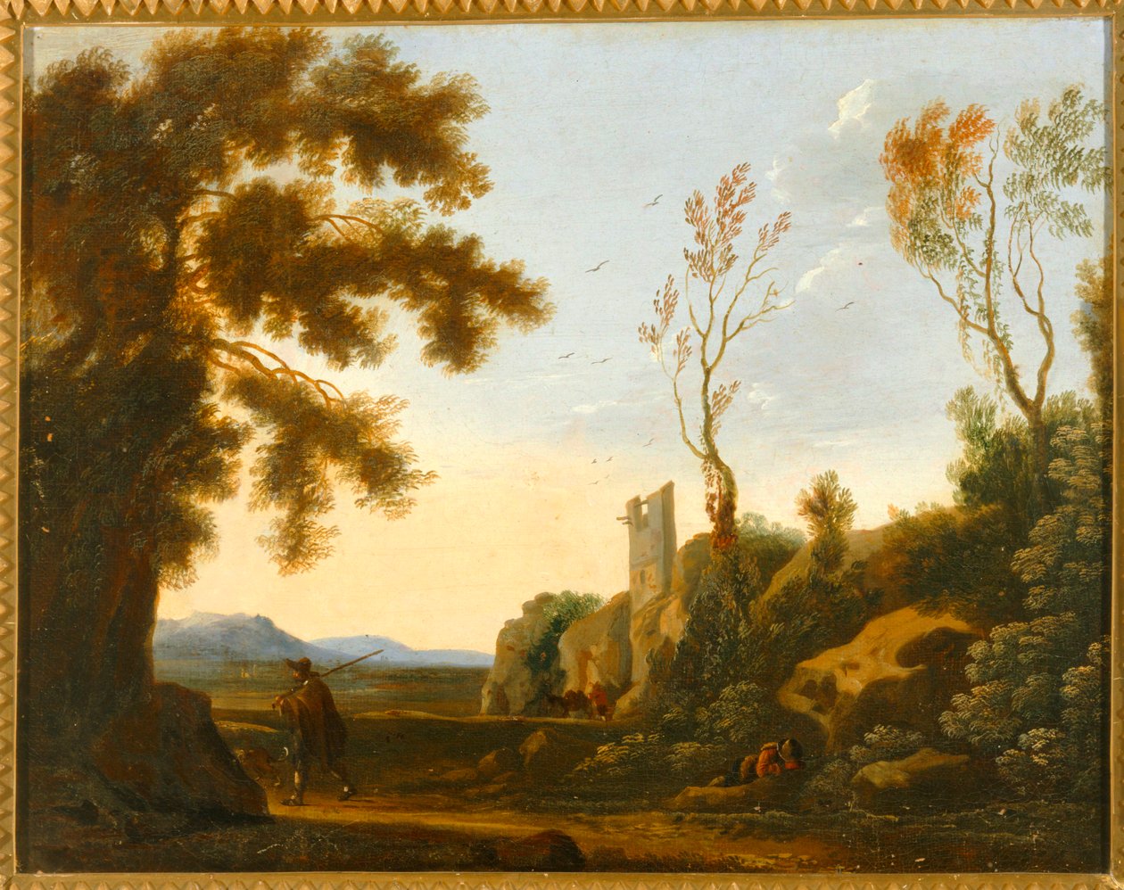 Paysage avec arbres ... (huile sur toile) - Joos de (follower of) Momper