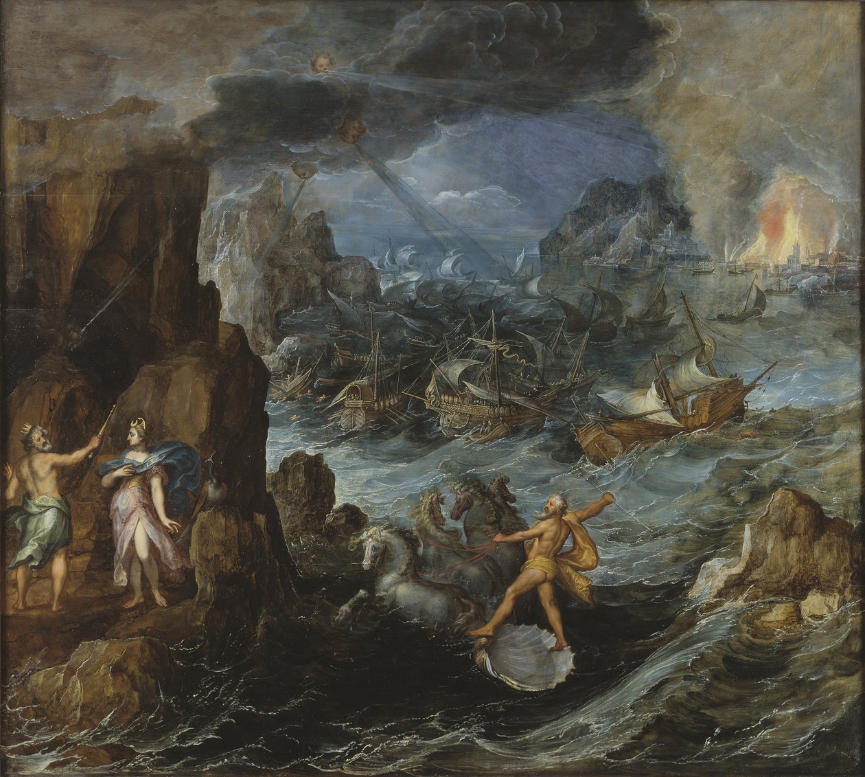 Naufrage de la flotte grecque lors du retour de Troie - Joos or Josse de Momper