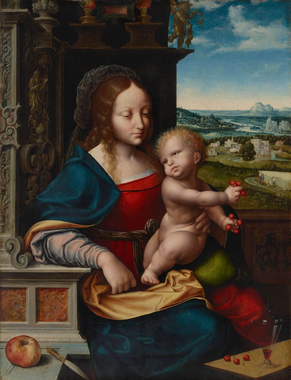 La Madone des cerises - Joos van Cleve