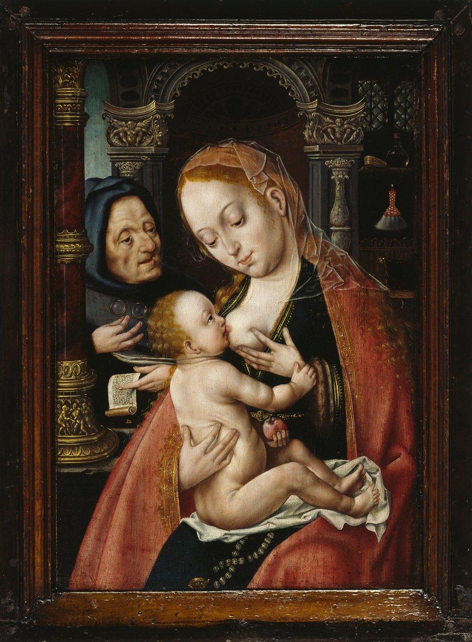 La Sainte Famille, vers 1523-1530 - Joos van Cleve Circle of .