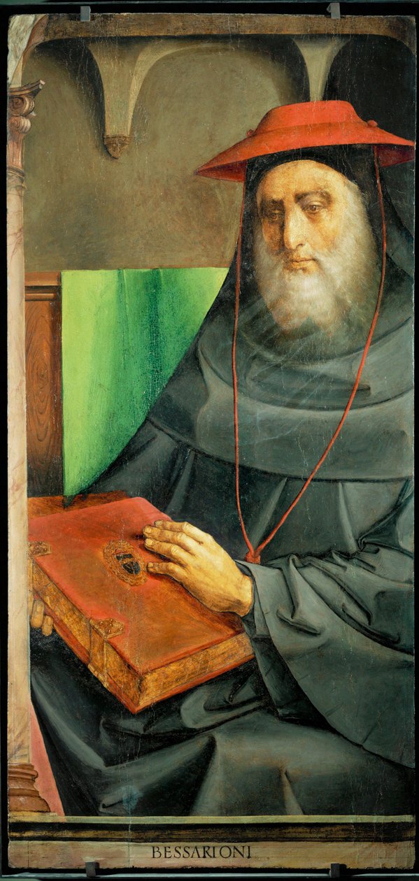 Le cardinal Bessarion, humaniste et érudit de Byzance ... - Joos van Gent (fl.1460 75)