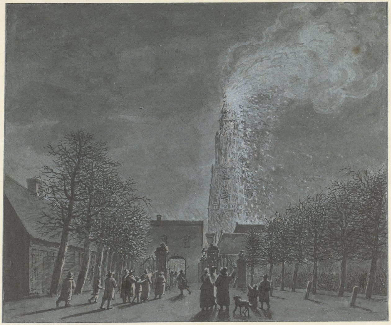 Incendie dans le clocher de l