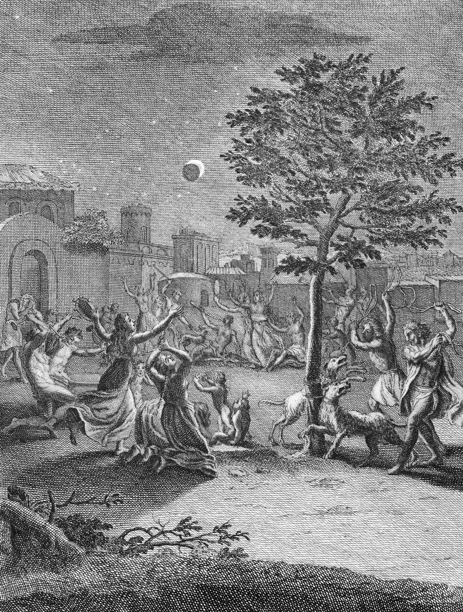 Éclipse de la lune, de 