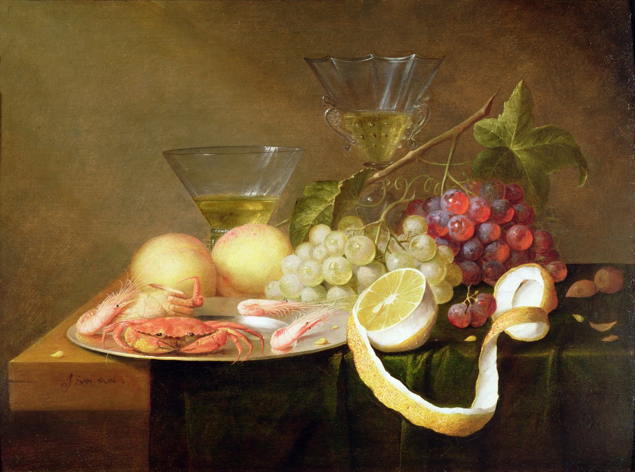 Nature morte avec des verres - Joris van Son