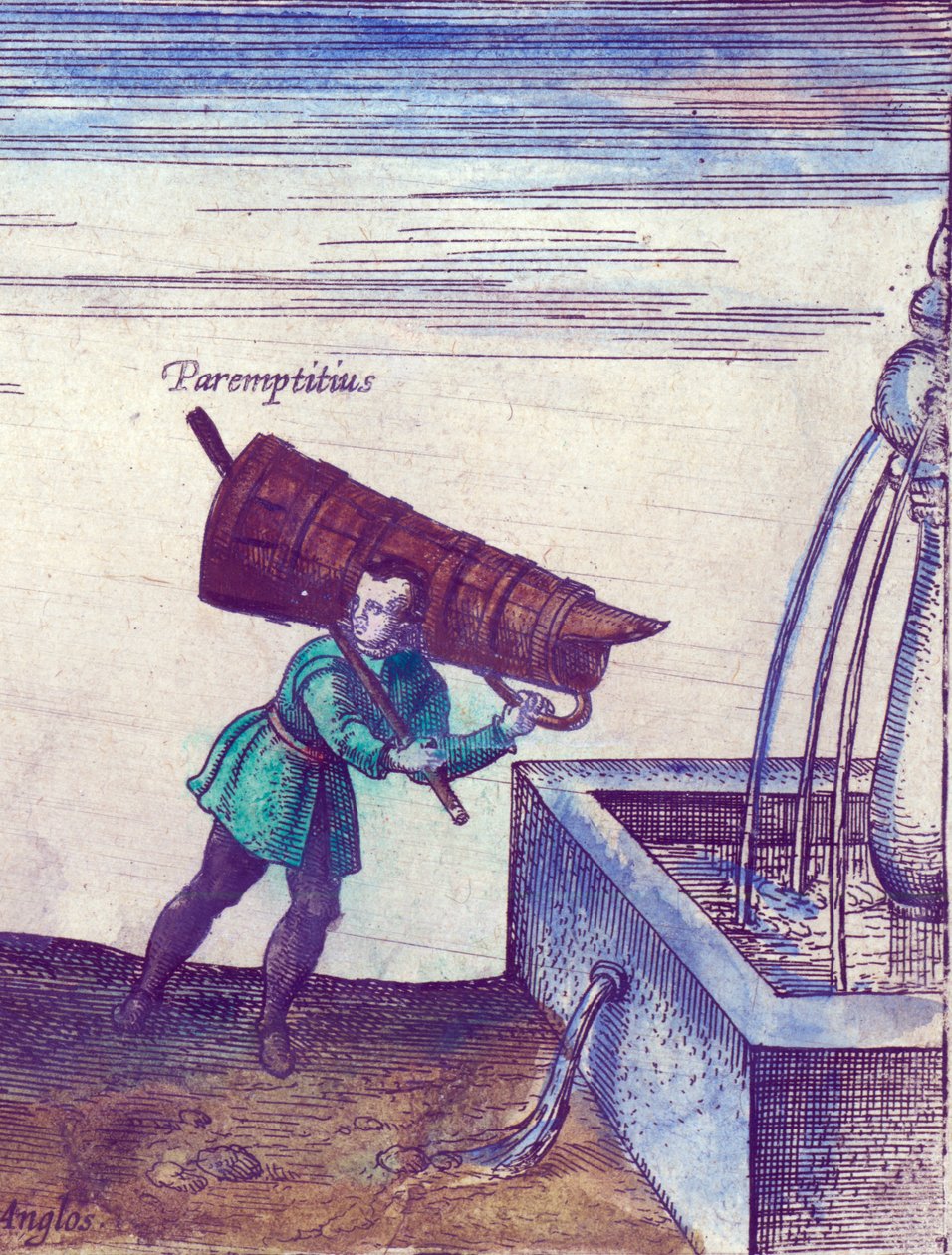 Un apprenti puisant de l