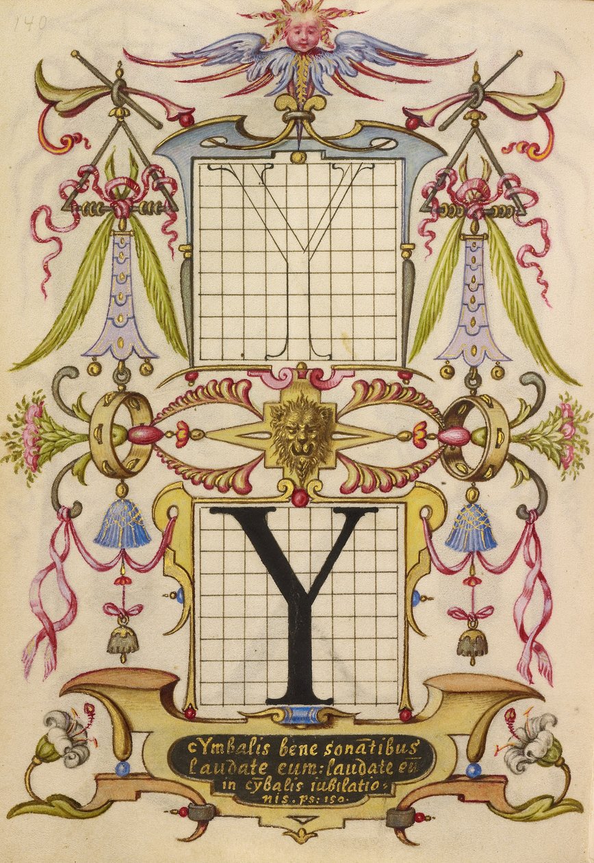 Hongrois - Guide de construction de la lettre Y - Google Art Project - Joris Hoefnagel